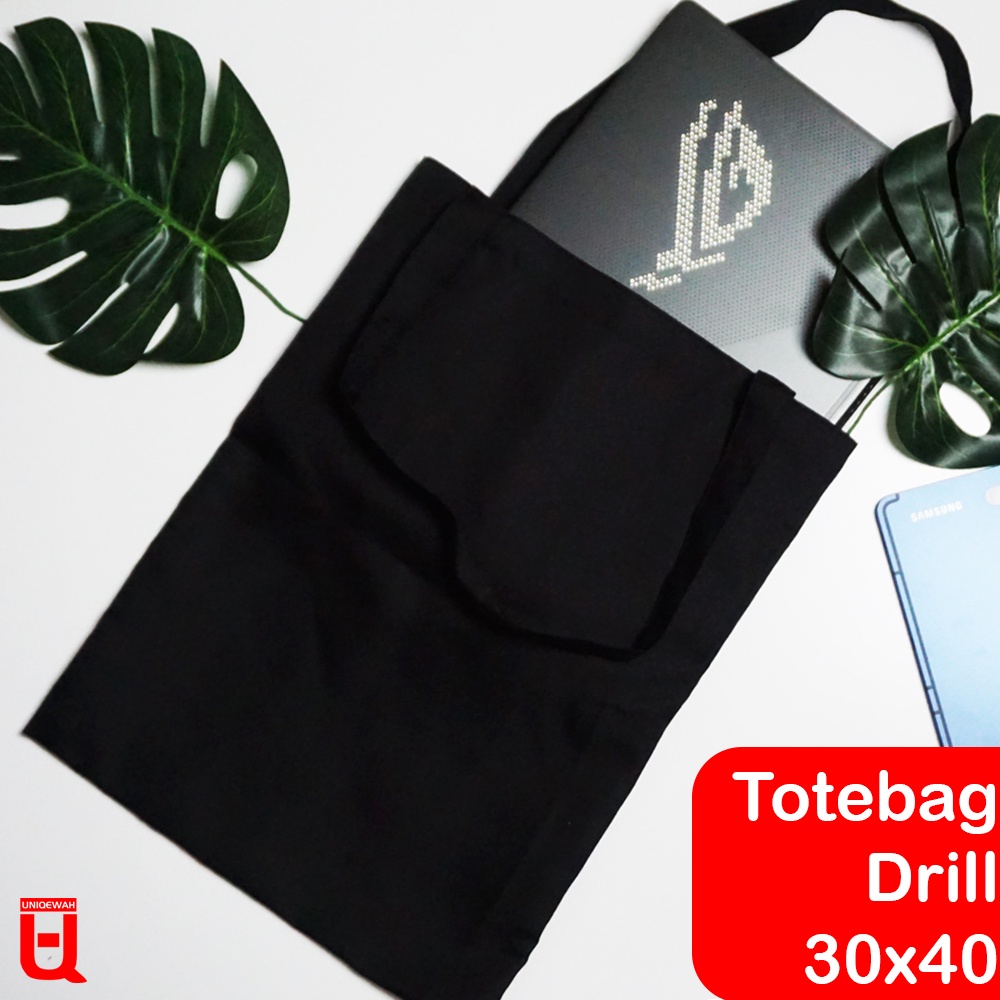 Totebag Goodie Bag Belanja Drill/ Twill Premium Berkualitas