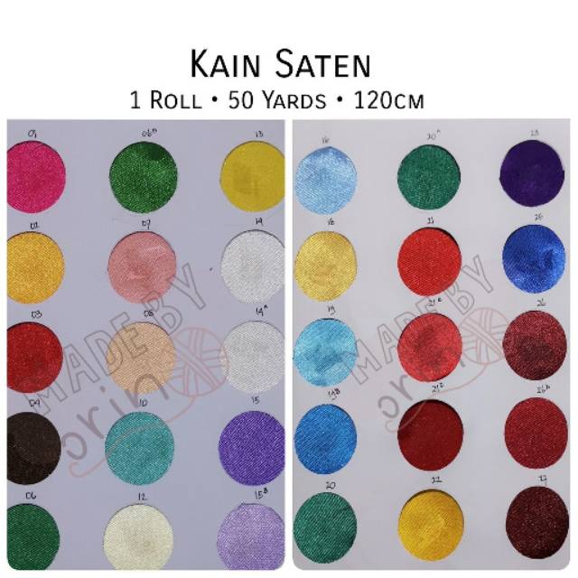 Kain Saten Super 1 Roll Gulungan Kain Dekor Kain Background Kain Satin per roll