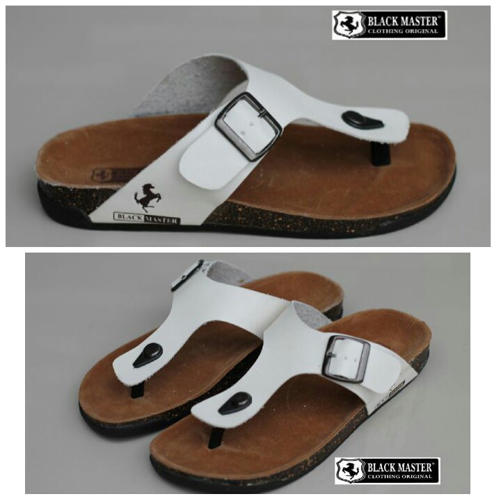 sandal pria black master original 39-43