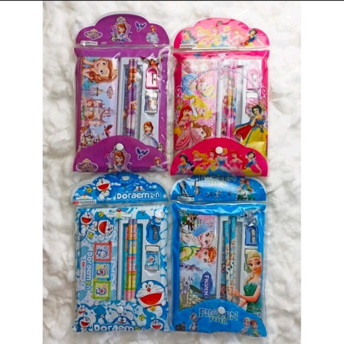 

Hot Sale Paket Alat Tulis 6In1 Stationery Set Karakter / Alat Tulis Set - 9549 Terlaris