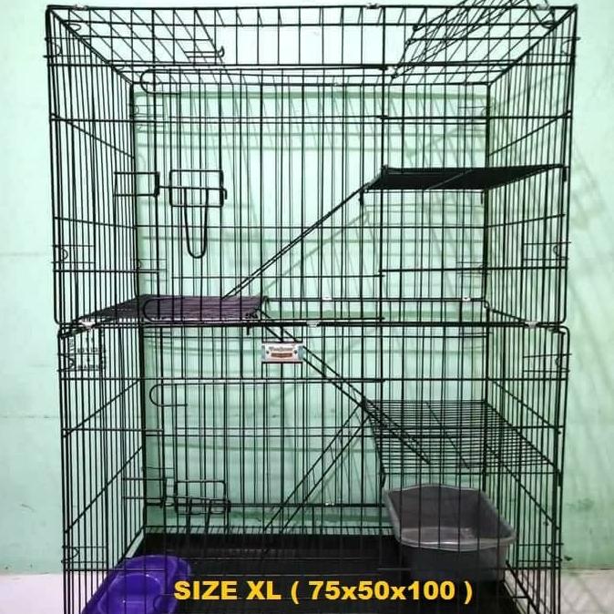 READY COD Kandang Kucing Jumbo / kandang Kucing Super / Kandang Kucing Murah BIG SALE Kode 1341