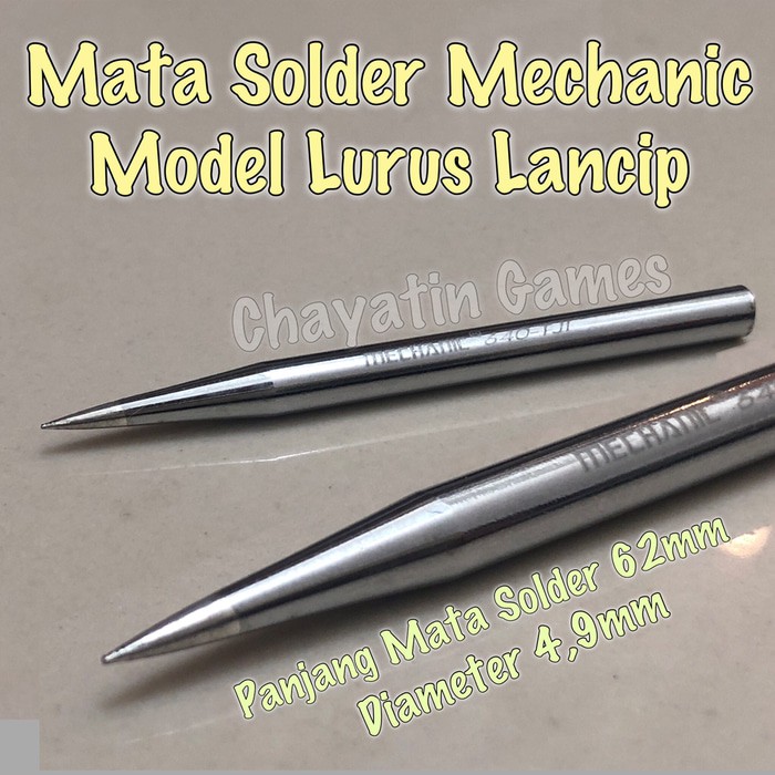 Mata Solder ORI Mechanic 60 Watt Model Lancip Bahan Besi