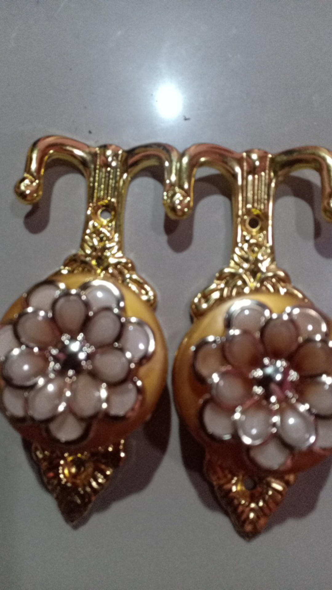 Hook Gorden // Pengait Tali Gorden // Hook Bunga ( Gold )