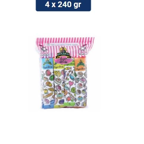 

Flash Sale - Gulaku Stick Pack Minibag Sugar 4 x 240 gr