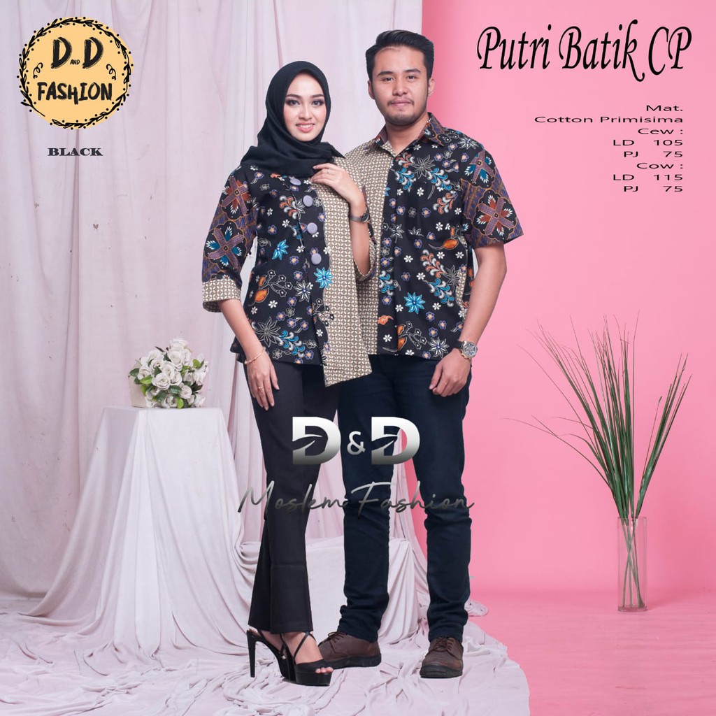 PUTRI BAJU COUPLE BATIK(Dapat 2 pcs cowok cewek)