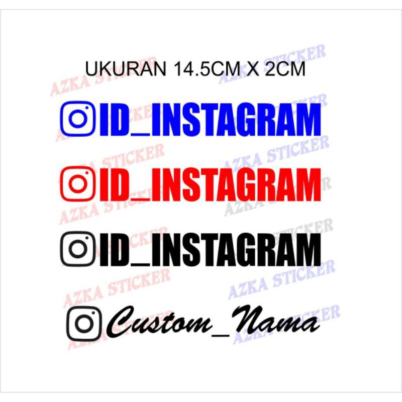 

sticker nama Ig cutting sticker custom isi 4pcs