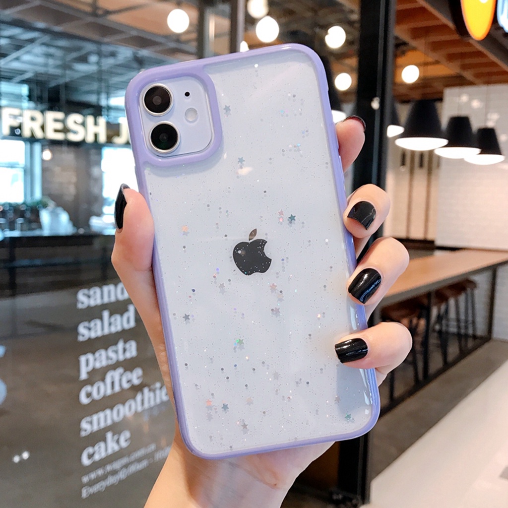 Candy Transparent Phone Case For iPhone 11 12 Pro Max XS X XR 7+ 8 plus SE 2020 Soft Shockproof Cases Cover