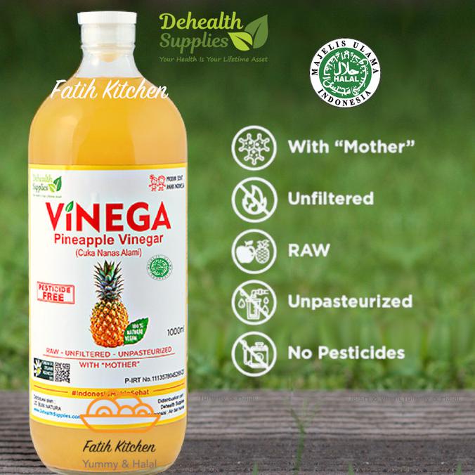 

TERMURAH Cuka Apel & Nanas Vinega 1 liter dari De Health Supplies - Vinegar - Cuka Nanas Kode 35