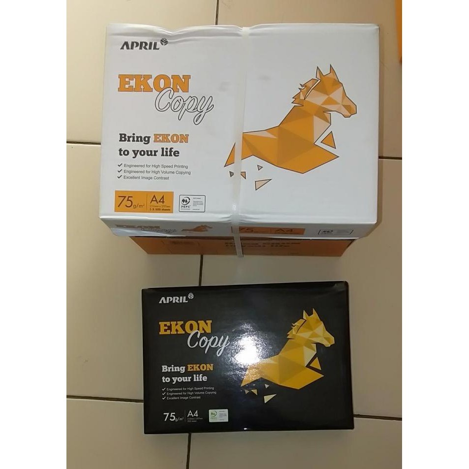 

Kertas A4 75Gr Merk Ekon 1Box Isi 5 Rim Harga Promo Mayastore11