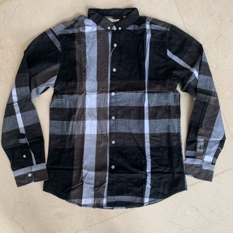 KEMEJA FLANEL BURBERRY PAKAIAN PRIA WANITA MURAH KEMEJA BURBERRY UNISAX AUTHENTIC MIRROR FLANEL