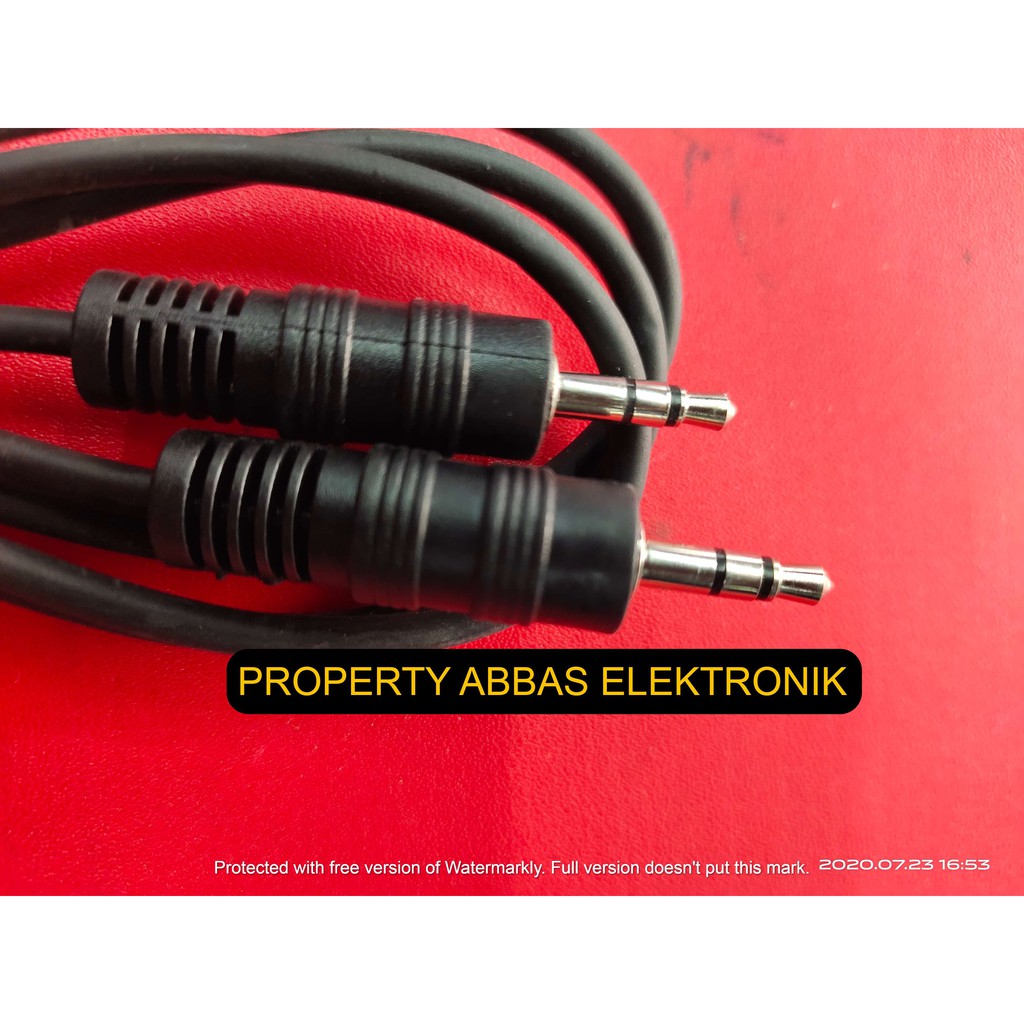 kabel audio speaker aktif  hp mini stereo 3.5mm to ke mini stereo