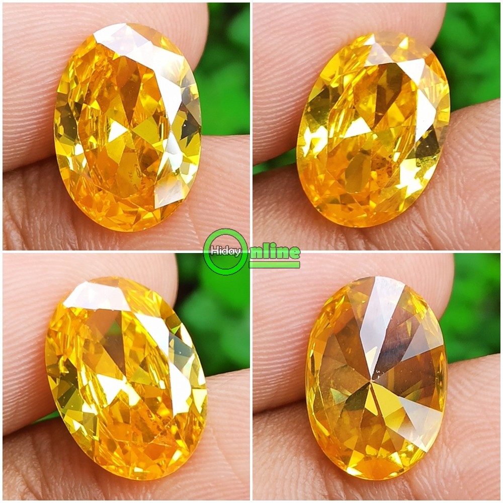 BATU PERMATA YELLOW SAFIR ASLI CHATAM