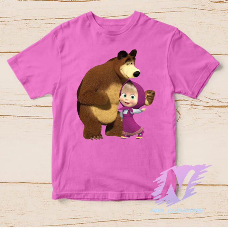 kaos anak marsa and the bear baju kaos anak masha