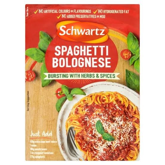 

SCHWARTZ SPAGHETTI BOLOGNESE 40 GR