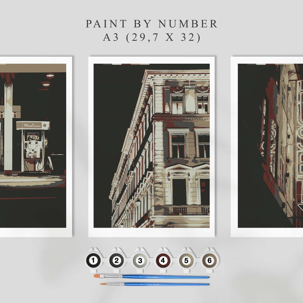 

Paint By Number Kit A3, LONELY ROAD