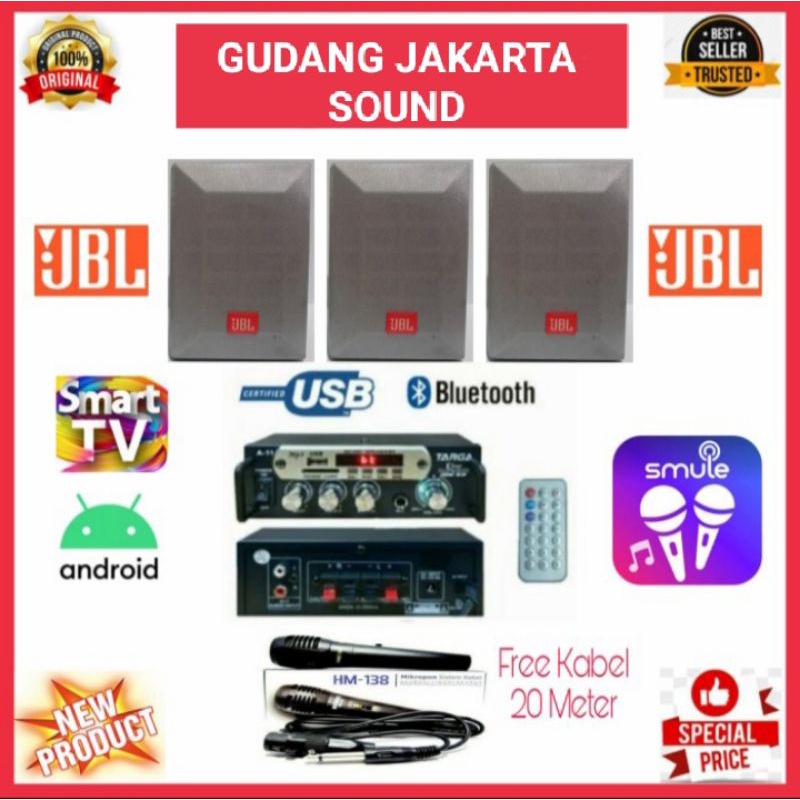 promo paket murah caffe/ karaoke/DLL speaker JBL 4 INCH 3 titik