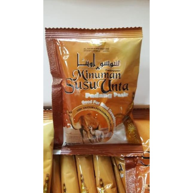 

susu unta sachet 25gr susu onta padang pasir