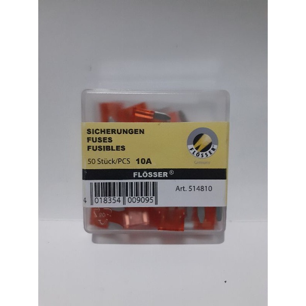 Sekring tancap mini 10A FLOSSER GERMANY 1 Pcs