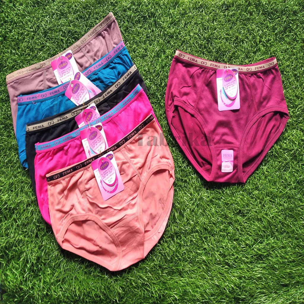 [PROMO] FEMA| 3 Pcs CD Celana Dalam Wanita FEMA Size L-XXL DISKON