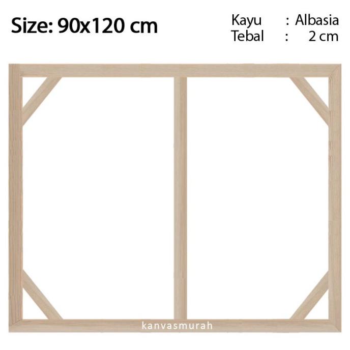 

Spanram 90x120 cm Span Ram Kayu Frame 120x90 cm