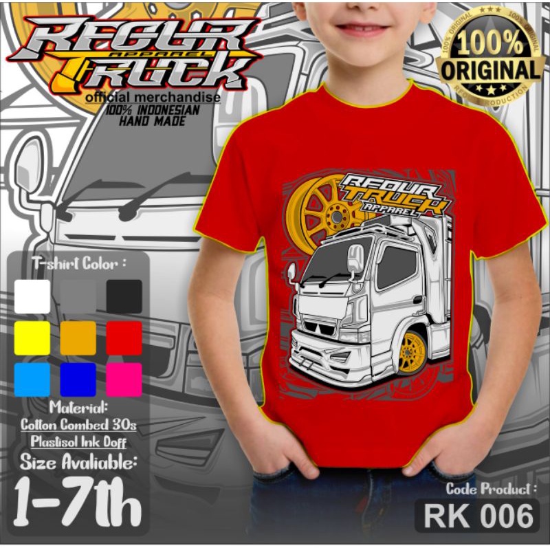 Baju Distro Anak- Kaos Truck Oleng Anak-Kaos Distro Anak Truck