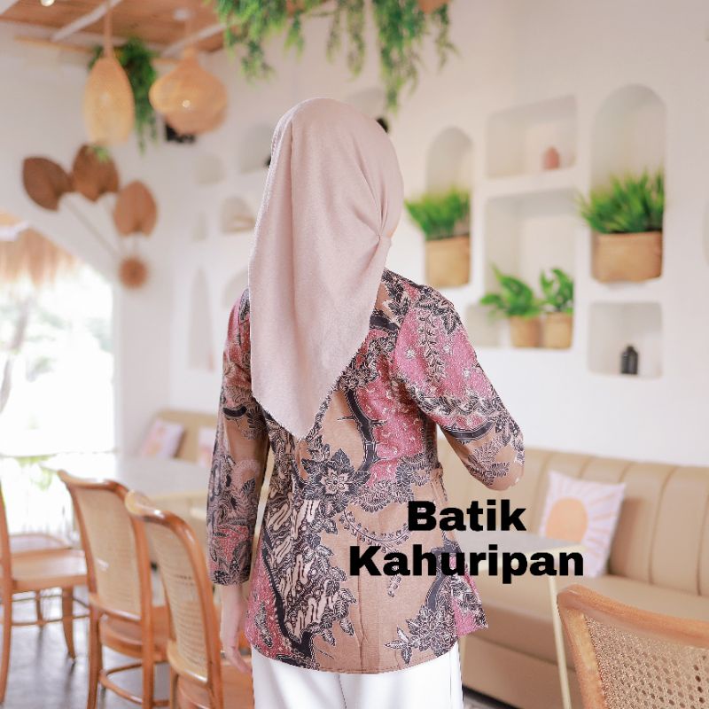 Batik Wanita Baju Batik Wanita Modern Batik Kerja Wanita Motif Bigaza