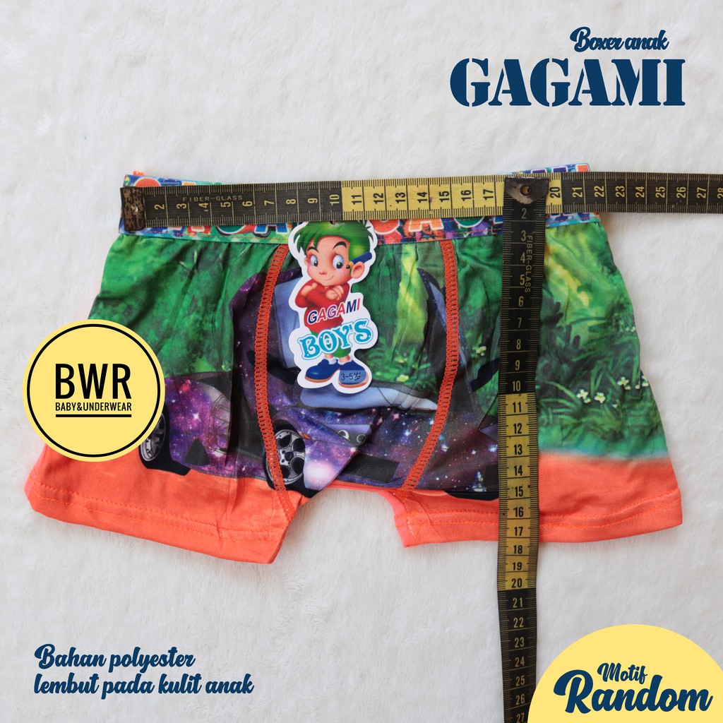 CD Boxer GAGAMI 1018 Anak Boy | Celana Dalam Boxer Renang Anak - Bwr