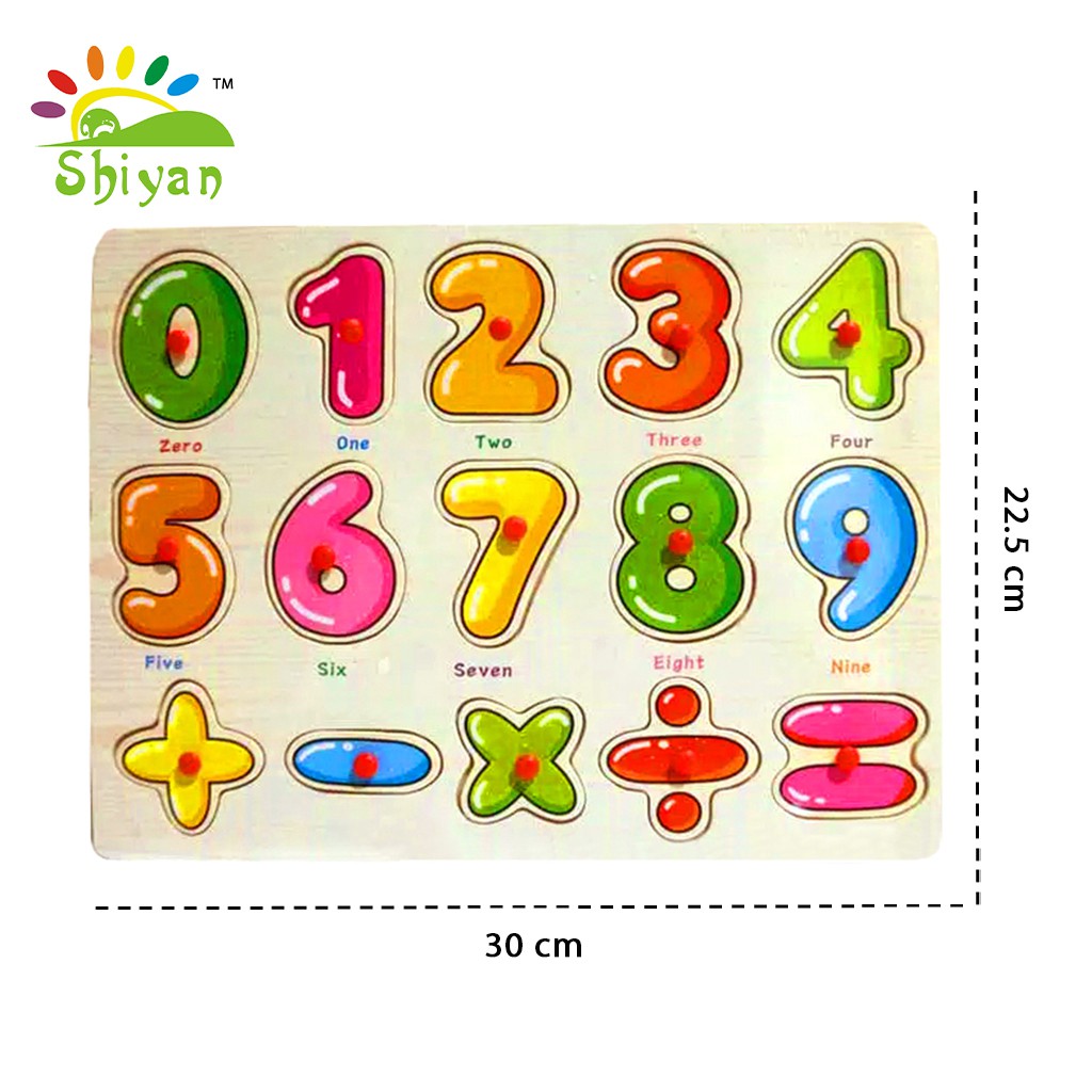 [Shiyan] mainan puzzle kayu bergambar mainan edukasi anak kids education toys wood letters-JM-2