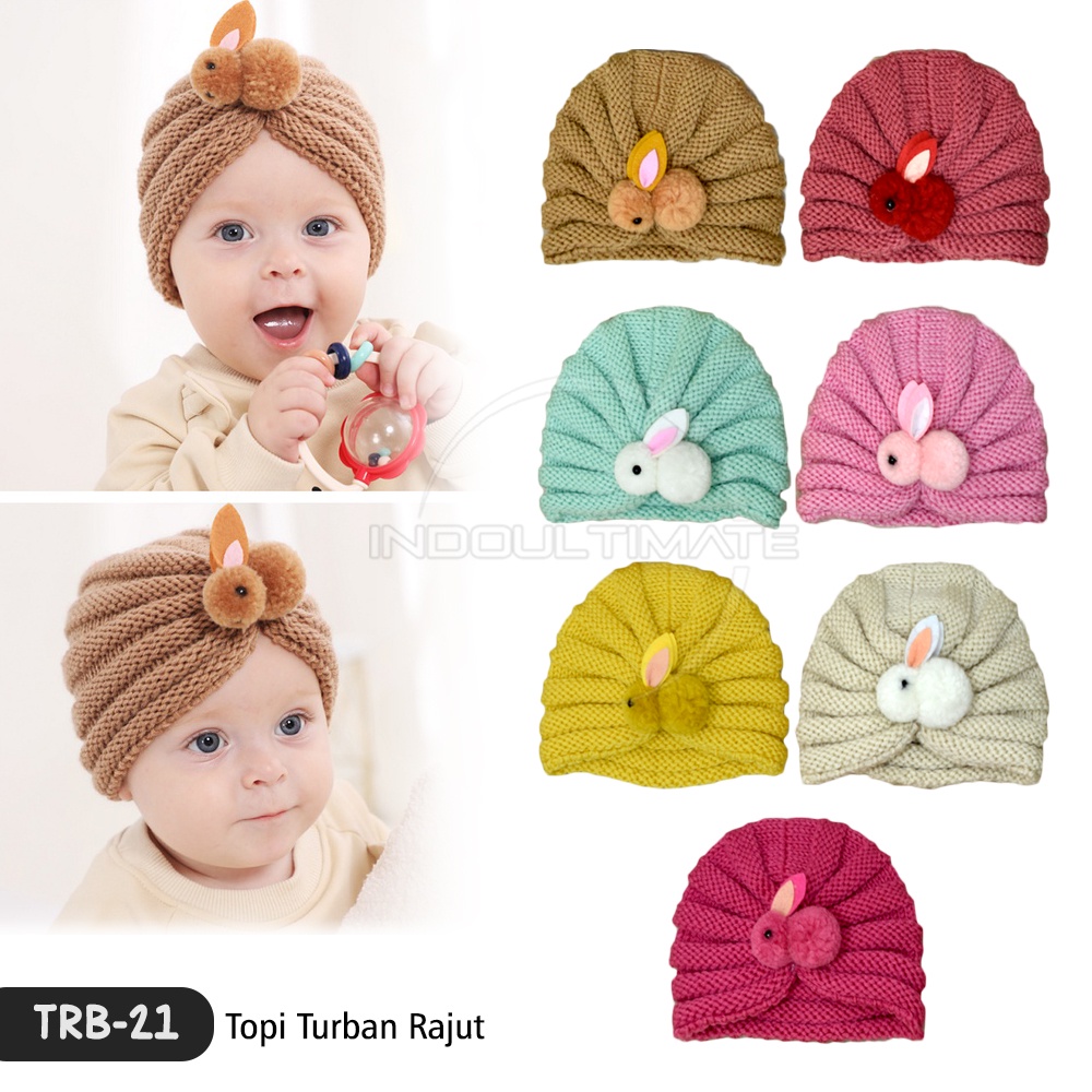 1Pcs  TRB-21 Topi Turban Rajut Anak Bayi Perempuan PREMIUM Topi Kupluk Rajut  kupluk Turban Kerudung Bayi Anak Perempuan Kupluk Bayi Anak Perempuan Penutup Kepala Bayi Anak Perempuan Topi Turban Anak Bayi Balita Cewek Perempuan