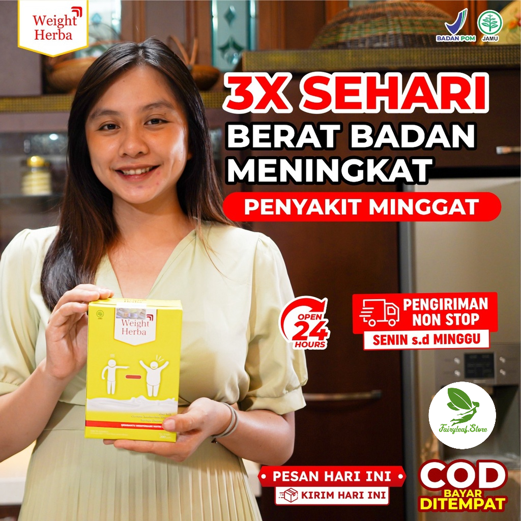 Weight Herba [Best Seller] - Susu Murni 100% Original  Penggemuk Penambah Berat Badan &amp; Nafsu Makan Tingkatkan Kalori Kualitas Tinggi