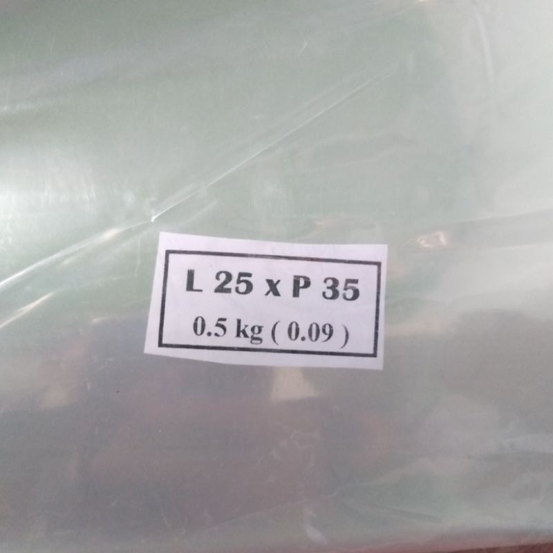 Plastik Klip PP Tebal 25x35 Ketebalan 90mc