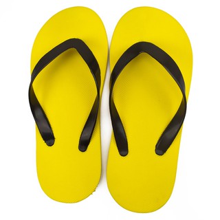  Sandal  Jepit  Polos Sendal Spon Pria Casual Warna Kuning  