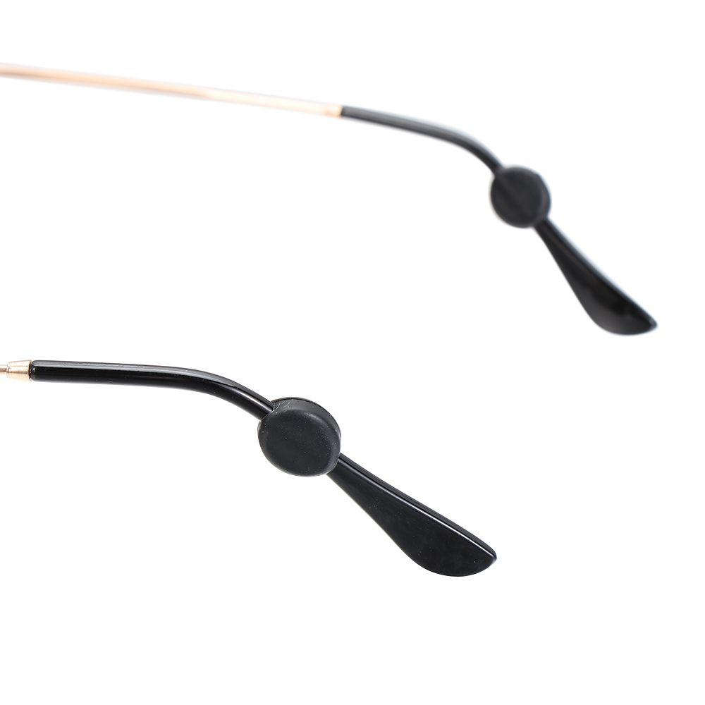 Lily 5pasang Kait Telinga Kacamata Lingkaran Anti Slip Silikon Lembut Pegangan Kaki Tetap