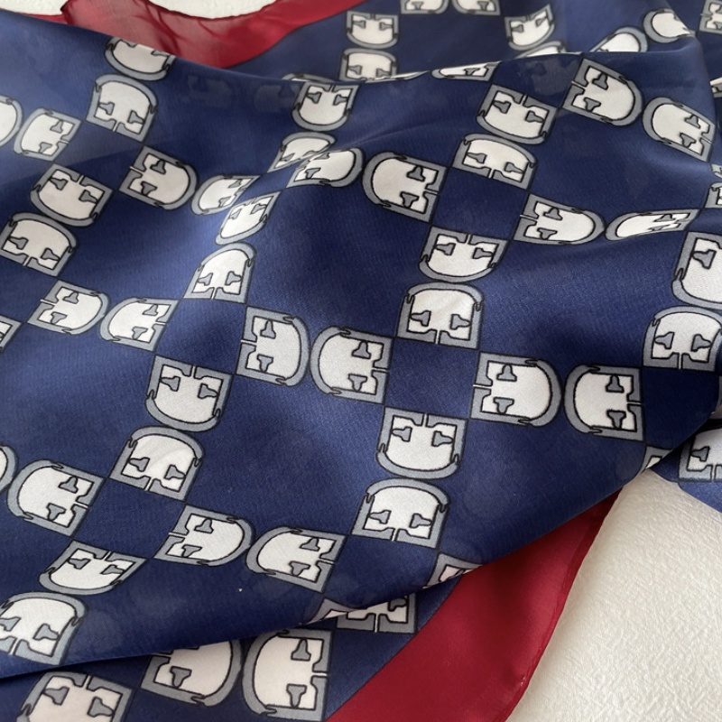 &quot;Vava&quot; 70x70 cm scarf, Scarf Leher, Scarf Tas, Bahan High Grade Silk Immitation