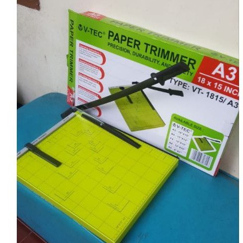 

Mesin Alat Pemotong Potong Kertas A3 V-Tec Paper Trimmer VT-815/A3