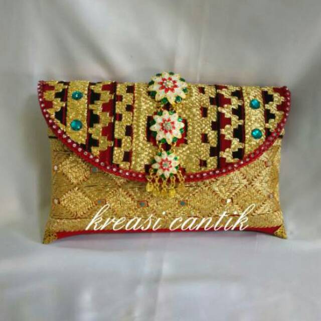 Clutch Tas Pesta Tapis Lampung