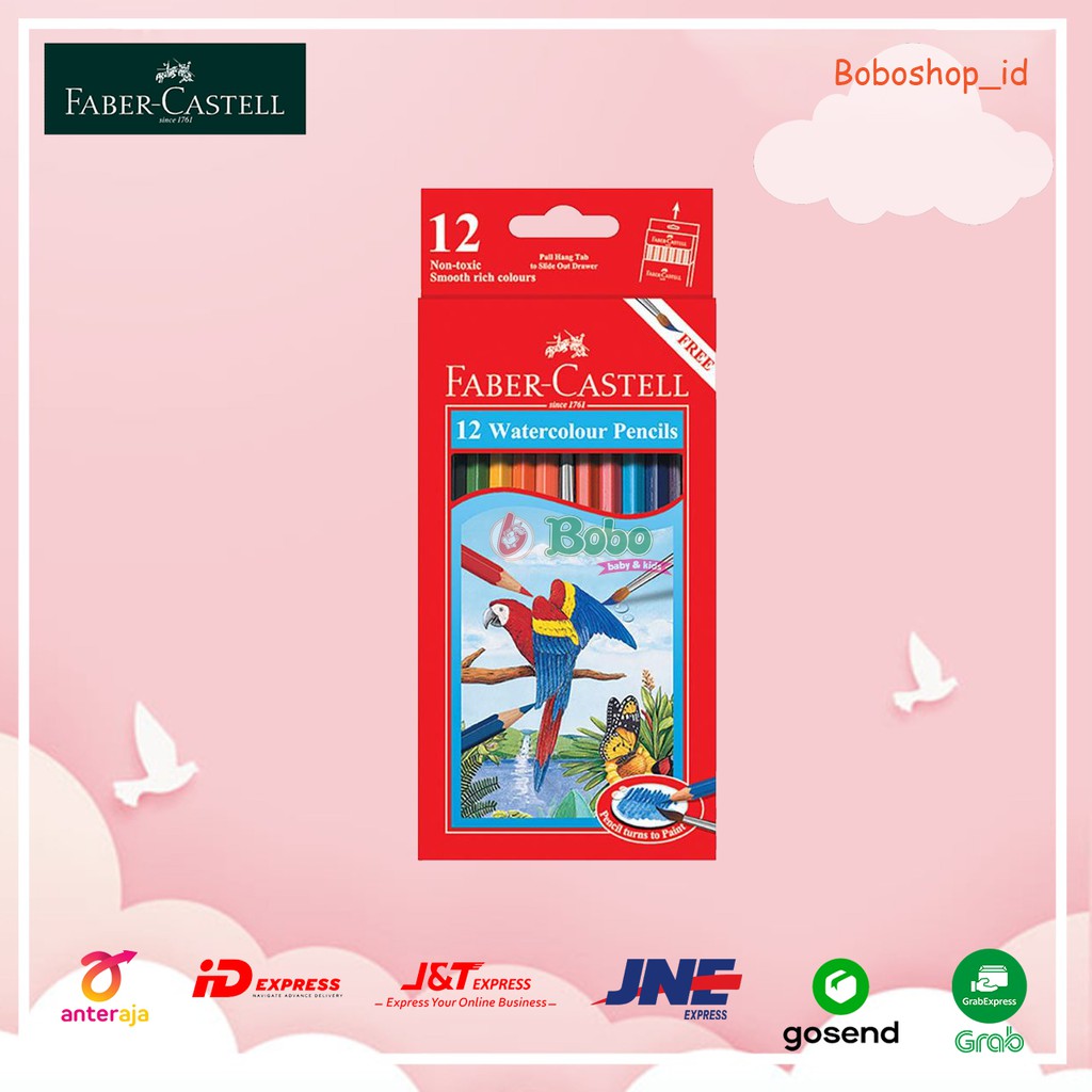 

Faber Castell 114462 Watercolour Pencils 12L - Pensil Warna