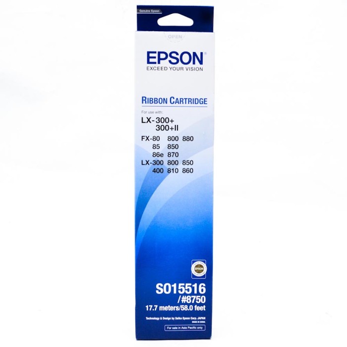 Cartridge EPSON RIBBON LX-300/8750 (S015516)   ITECHBALI