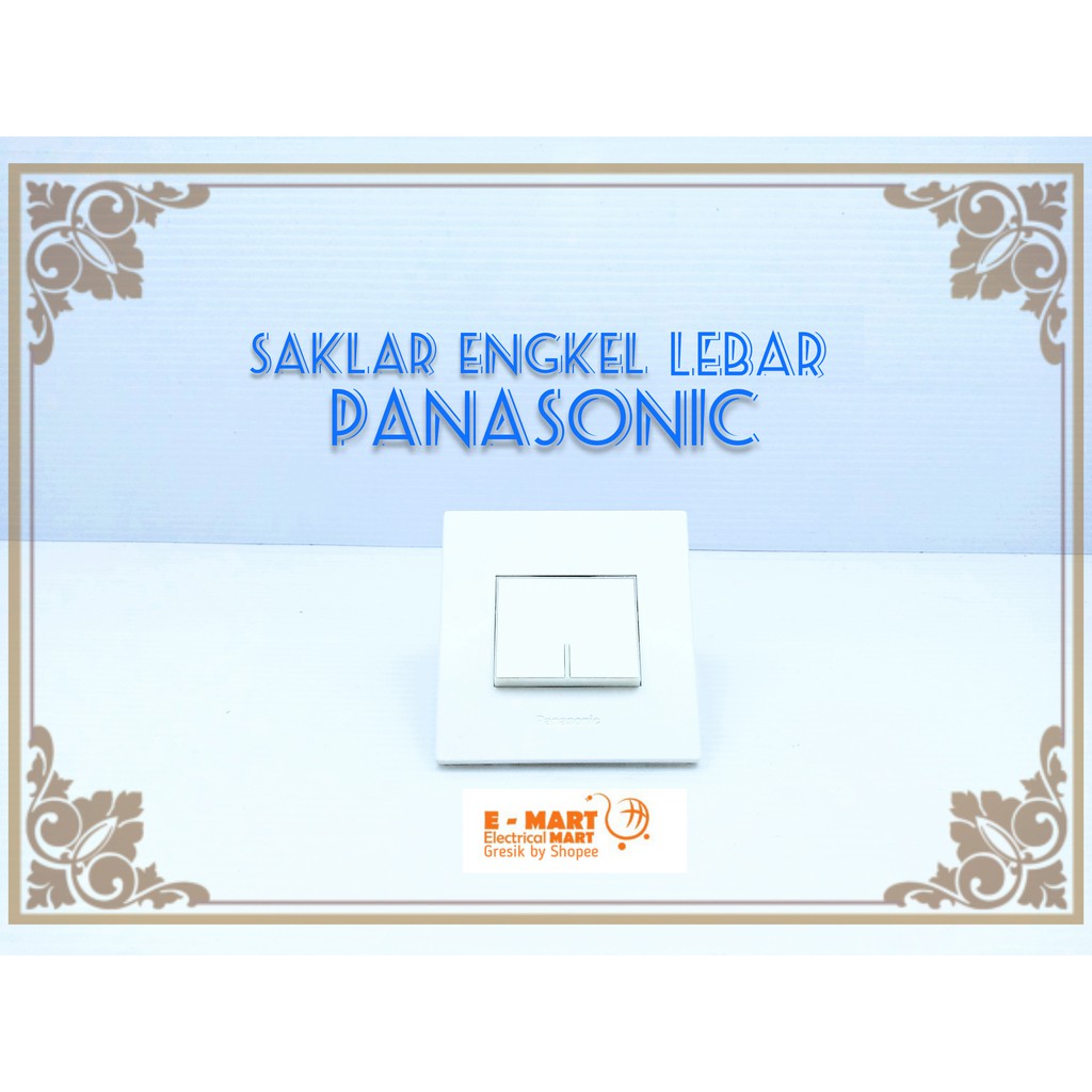 Stop kontak CP Saklar Tunggal Ganda WESJ White Panasonic Style Saklar Putih Minimalis WESJ 1121 Whit