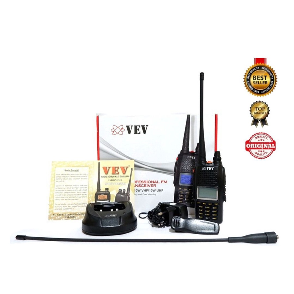 HANDY TALKY VEV V10 V-10 V 10  HT UHF 350 10WATT NEW ORIGINAL GARANSI RESMI