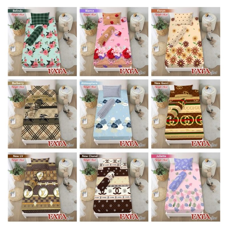 RC Fata Sprei Single Size Ukuran 120x200 cm Motif Anak dan Minimalis Amora Cecilia Hillary Sammira
