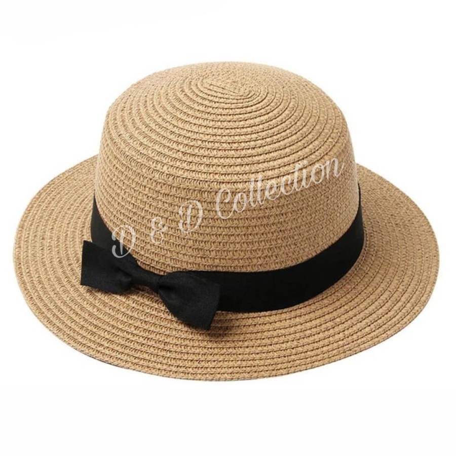 Topi Pantai Anak Boater Hat-Khaki