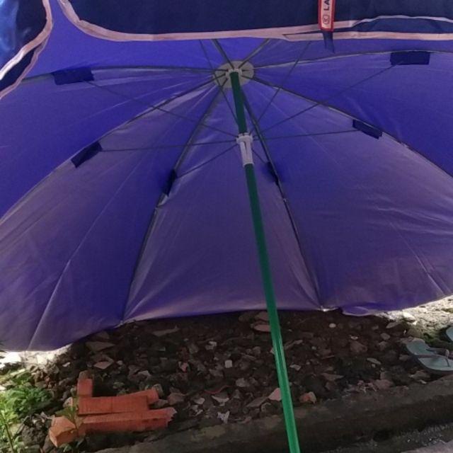 Payung Tenda Pantai 220cm Polos Double (2 Lapis/ 2 Helai) Anti-uv.