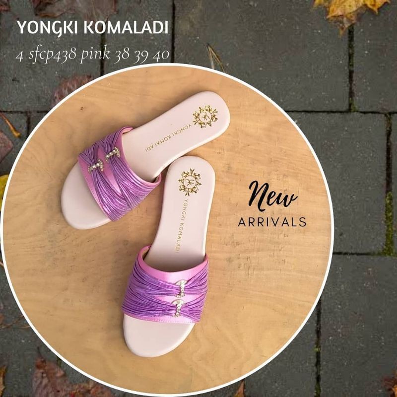 Sandal Flat Wanita Yongki Komaladi Sfcp438 Pink
