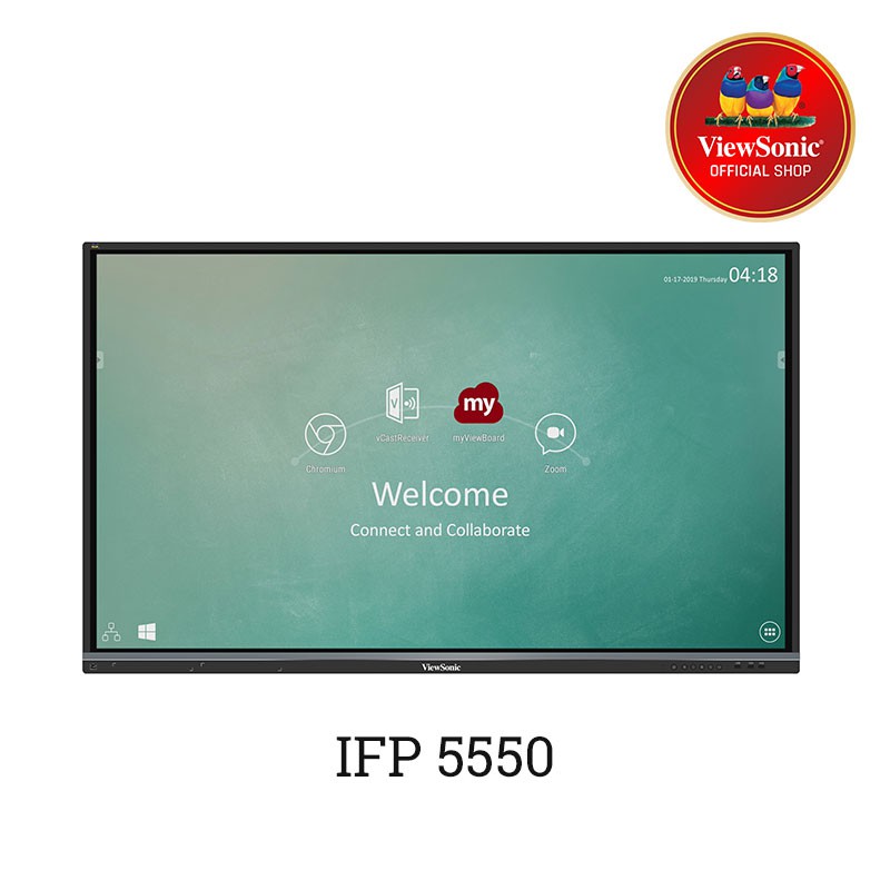 Viewsonic 55 4k Interactive Display Ifp5550 2 1 Stereo Sound Ultra Fine Touch Dual Pen Shopee Indonesia