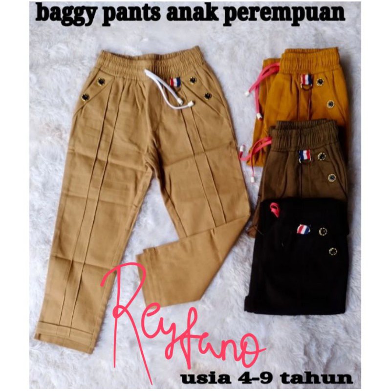 BAGGY PANTS ANAK PEREMPUAN/CELANA BAGGY ANAK/FASHION ANAK