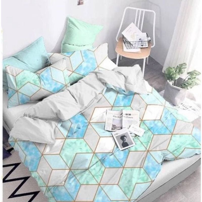 BAHAN KAIN SPREI KATUN DISPERSE ABSTRAK KARAKTER PREMIUM