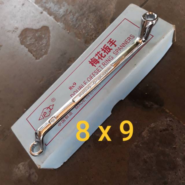 KUNCI RING 8 x 9 kunci 8mm x 9mm 8x9 fukung ori