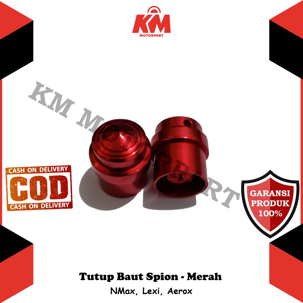 Tutup Baut Spion Variasi NMax Aerox Lexi N Max Gold Merah Biru Silver