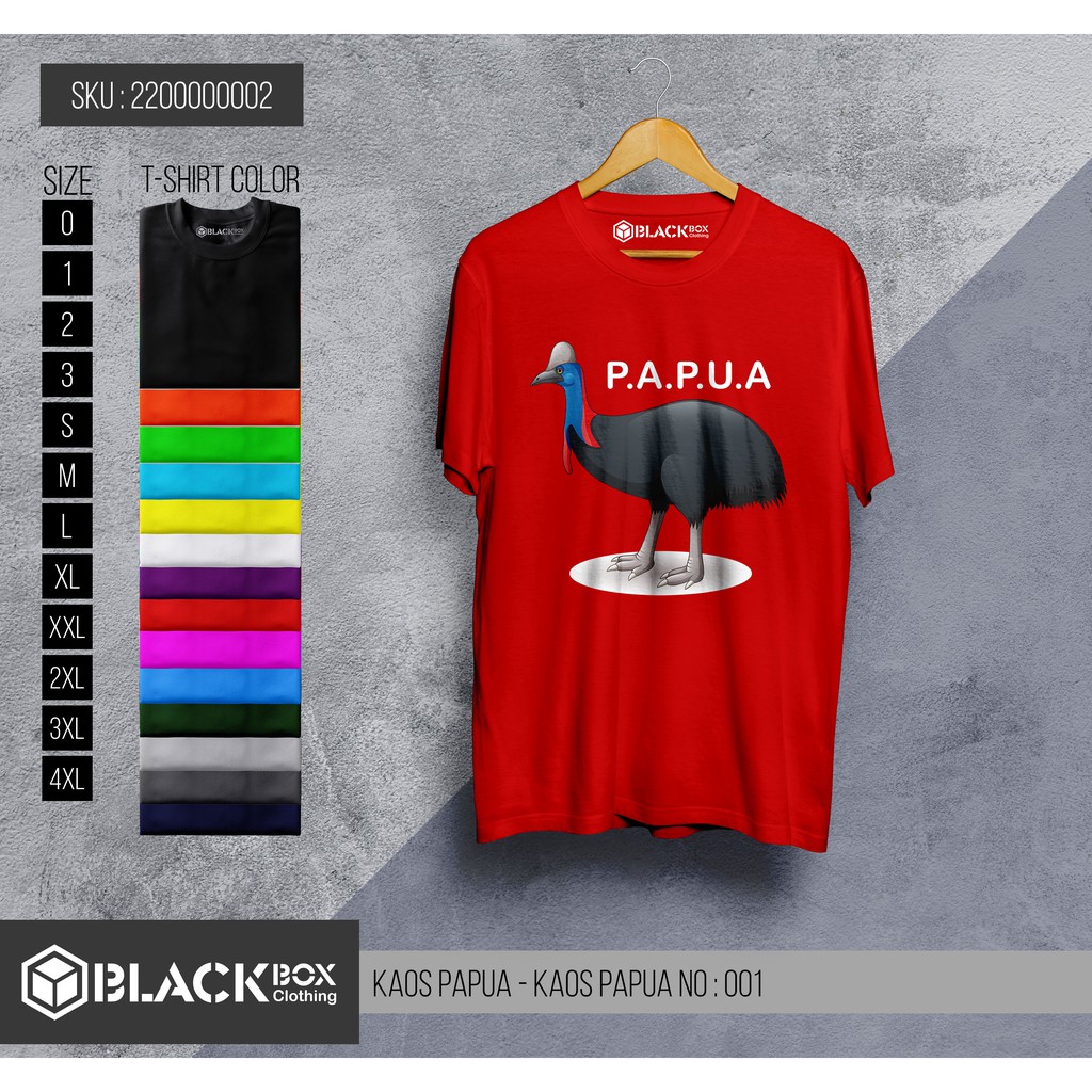 Kaos Papua - Kaos Burung Papua Premium Quality